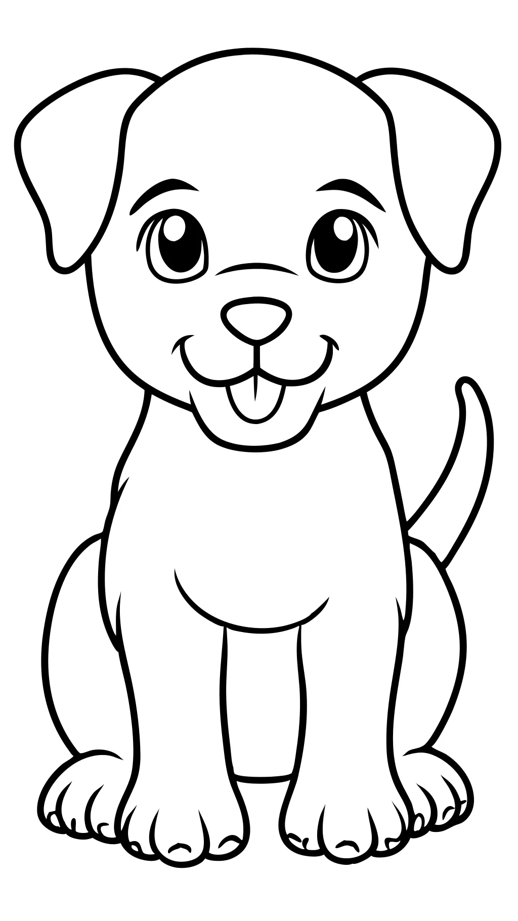 coloriages de chiot gratuit